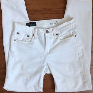 Women’s JCrew white cropped jeans
